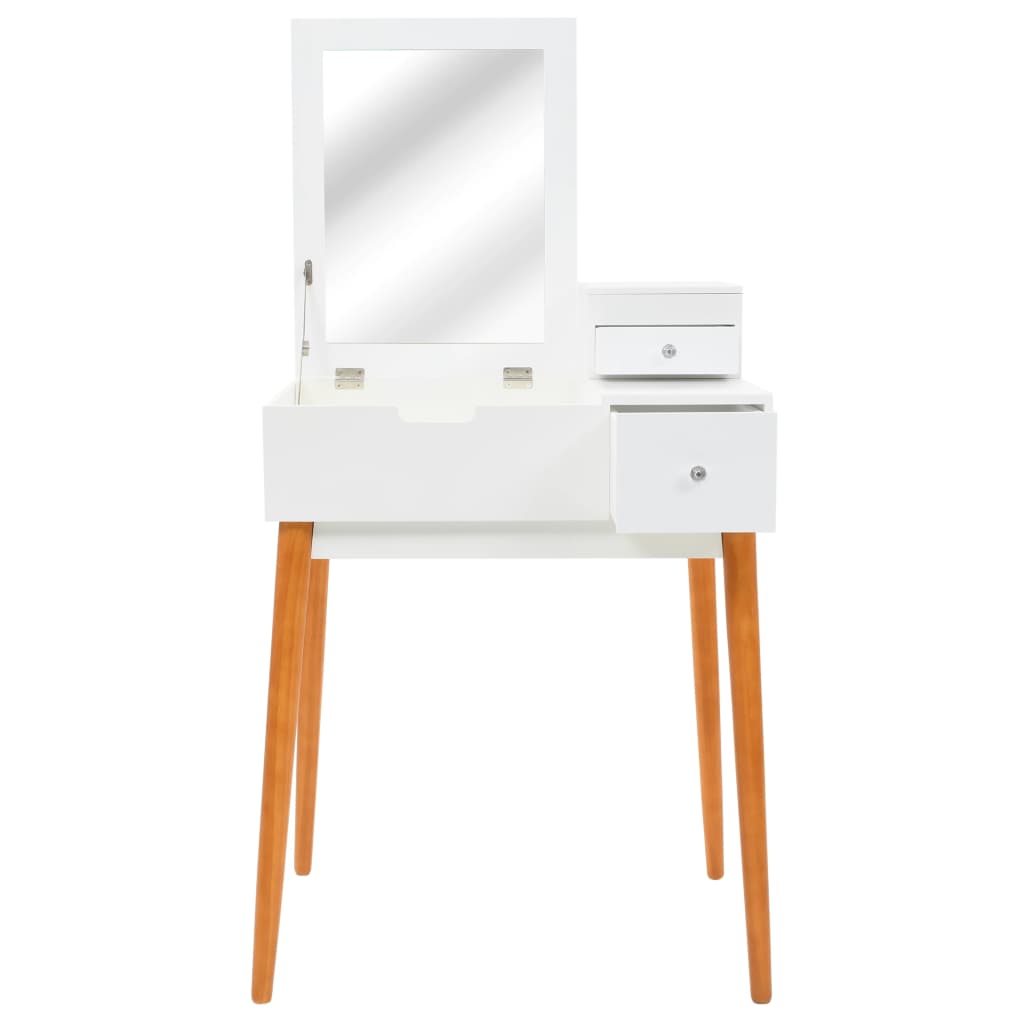 Toletta Con Specchio In Mdf 60X50X86 Cm