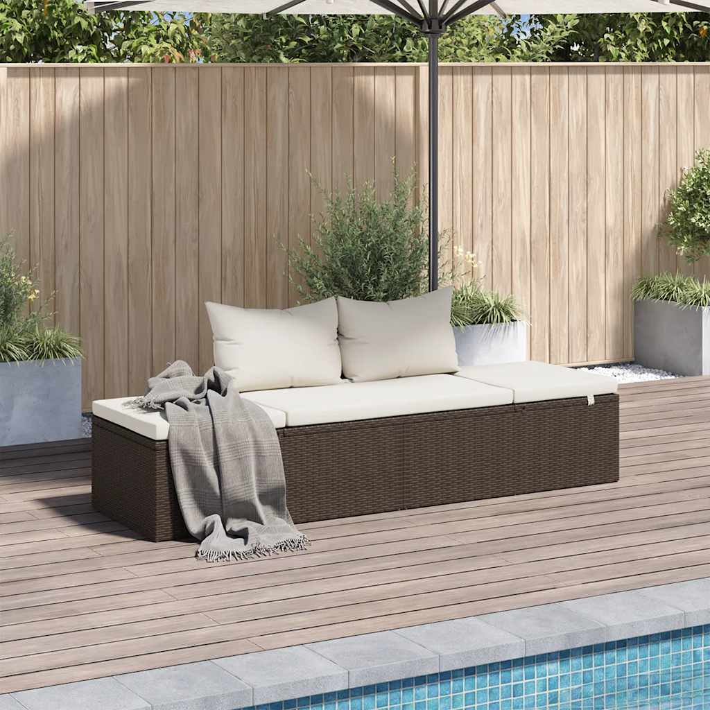 Lettino Da Giardino 195X60 Cm In Polyrattan