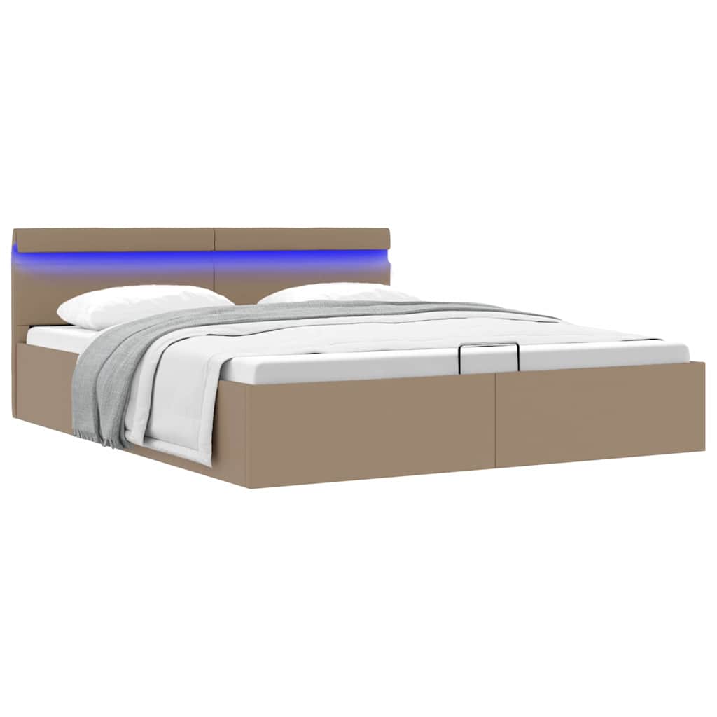 Giroletto Contenitore Idraulico Led Similpelle 160X200Cm