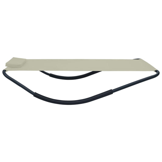 Lettino Da Giardino 200X90 Cm In Acciaio