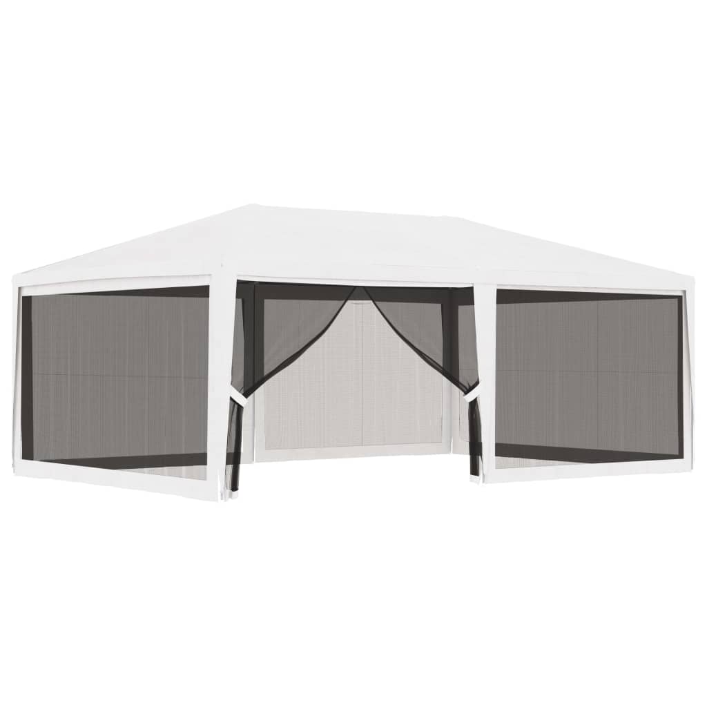 Tenda Per Feste Con 8 Pareti In Rete Bianco