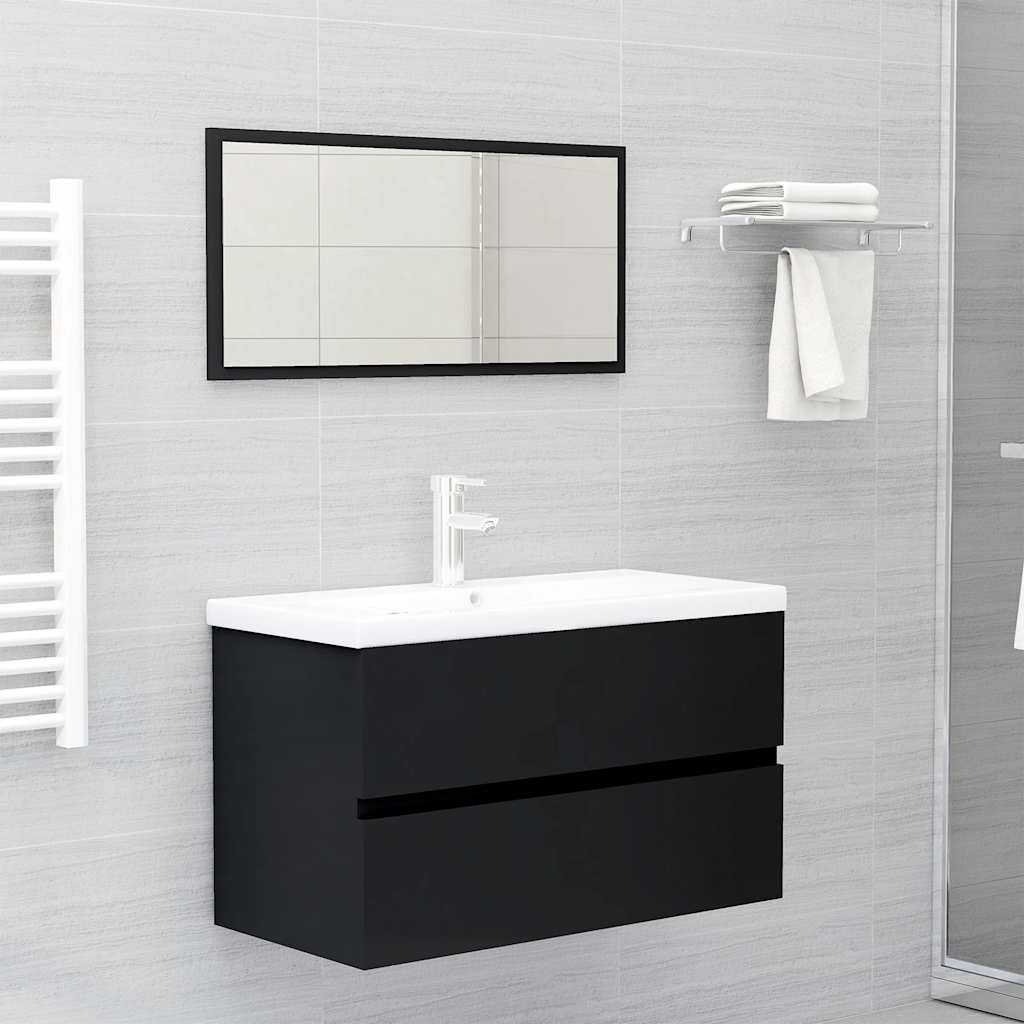 Mobile Da Bagno Con Specchio 80X38,5X45 Cm