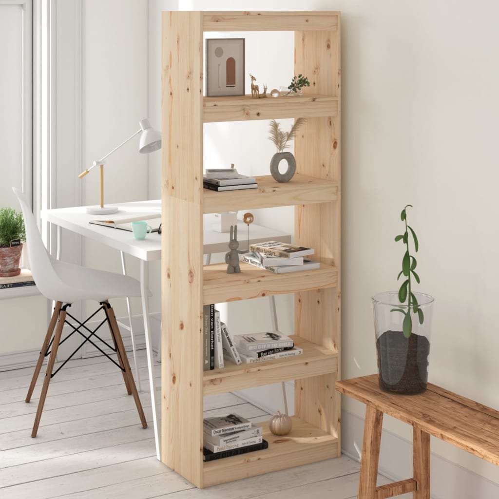 Libreria/Divisorio Ambra 60X30X103,5 Cm Legno Massello Di Pino