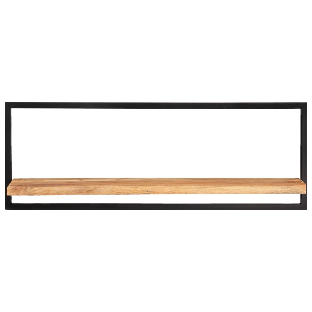 Set Di Mensole 5 Pz In Legno Massello Di Acacia E Acciaio