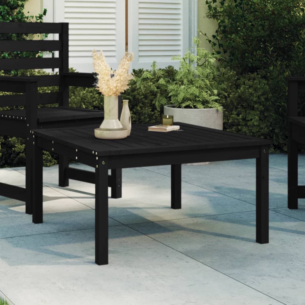 Tavolo Da Giardino 82,5X50,5X45 Cm In Legno Massello Di Pino