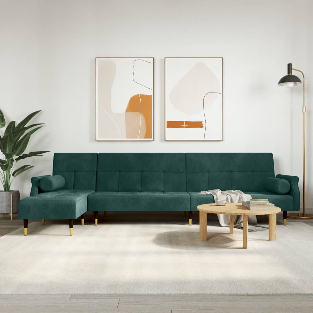 Divano Letto A L 271X140X70 Cm In Velluto