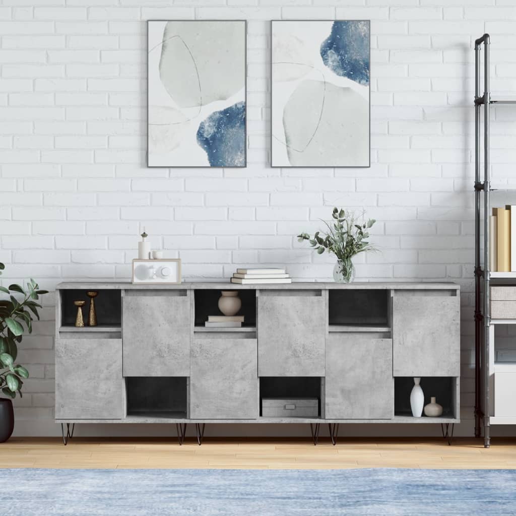 Credenza 3 Pcs 60 X 35 X 70 Cm