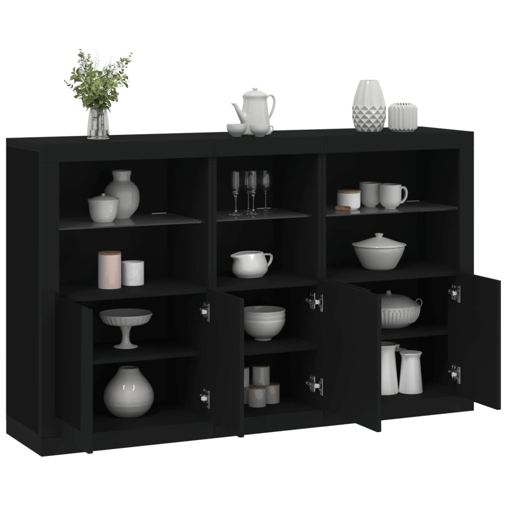 Madia Led 162 X 37 X 100 Cm Legno Multistrato
