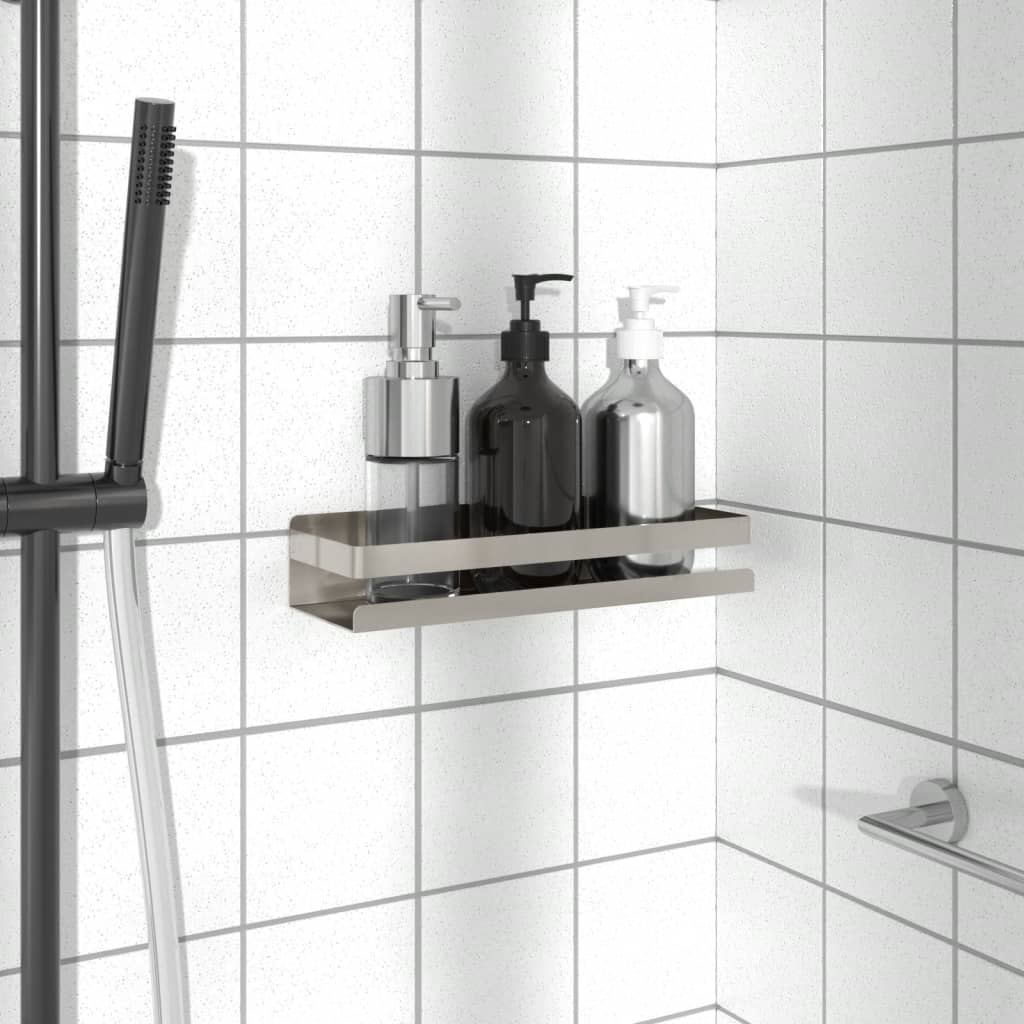 Mensola Per Doccia 23X6,5X6 Cm In Acciaio Inox 304 Spazzolato