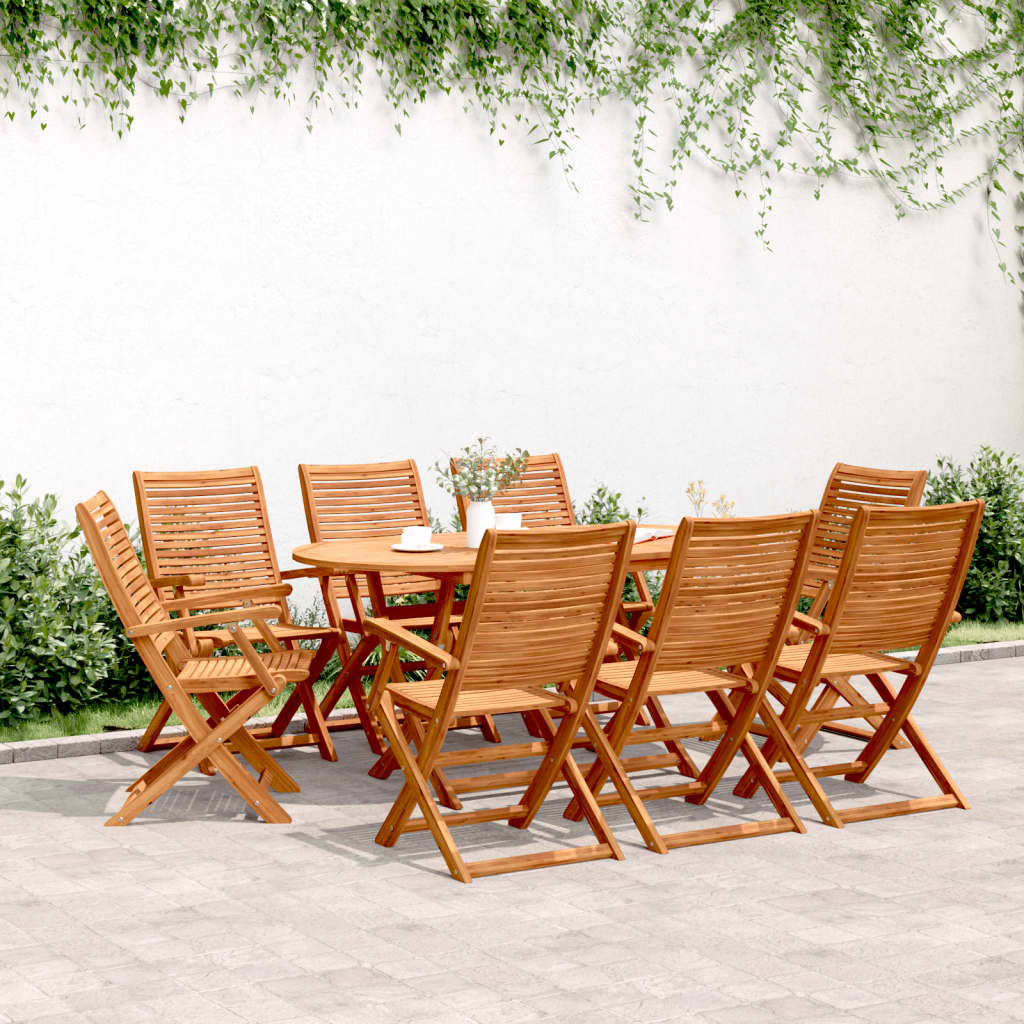 Sedie Da Giardino Pieghevoli 6 Pz 51X66X95 Cm Legno Di Acacia