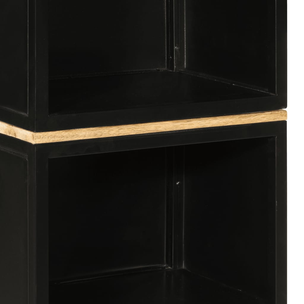 Set Mobili Da Bagno 5 Pz In Ferro E Legno Massello Di Mango