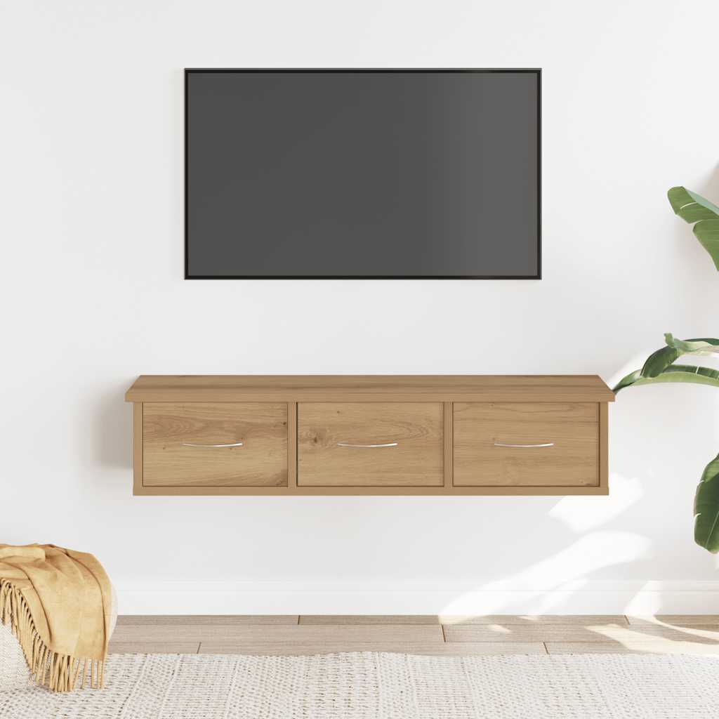 Armadietto A Muro 60X26X18,5Cm In Truciolato Rovere Artigianale