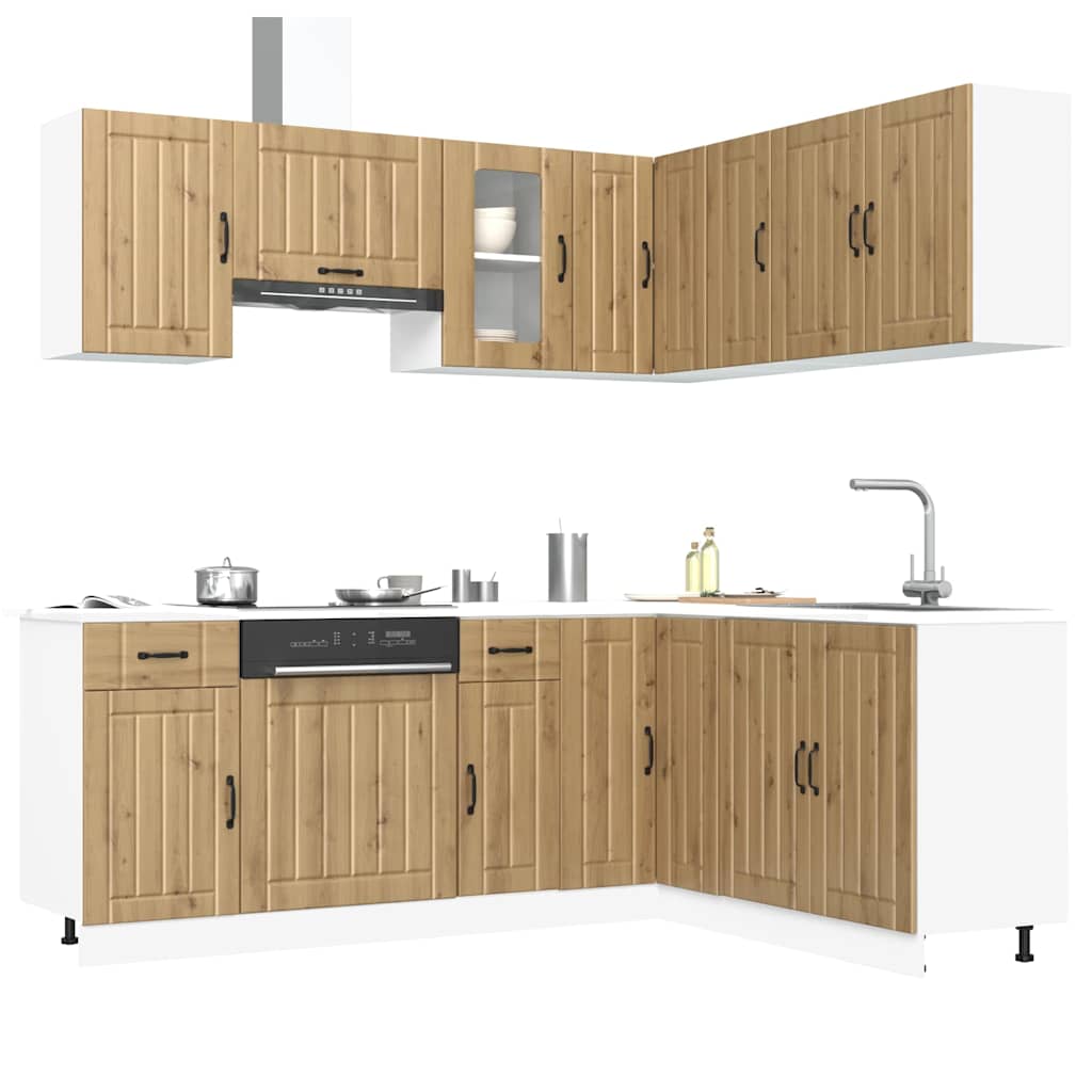 Set Mobili Da Cucina 11 Pz Kalmar In Truciolato