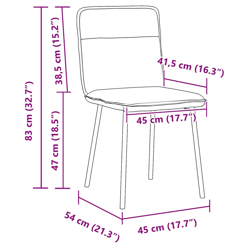 Sedie Da Pranzo 6 Pz Marroni In Velluto
