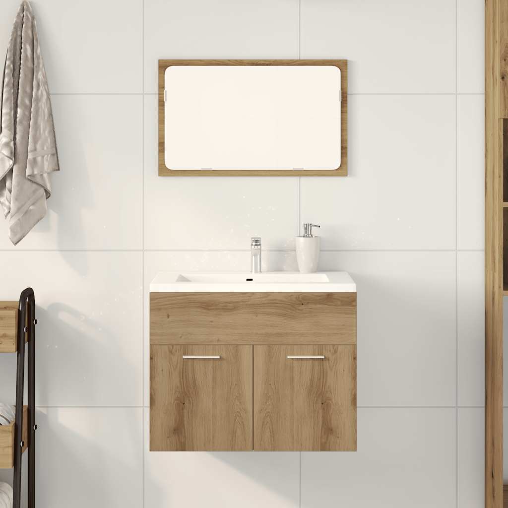 Set Mobili Da Bagno 2 Pz In Legno Multistrato