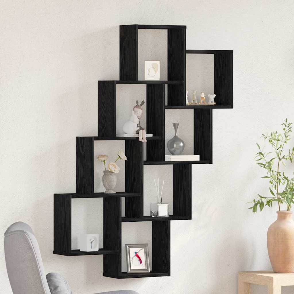 Mensola A Muro A Cubo Antico 90X15X119,5 Cm Legno Multistrato