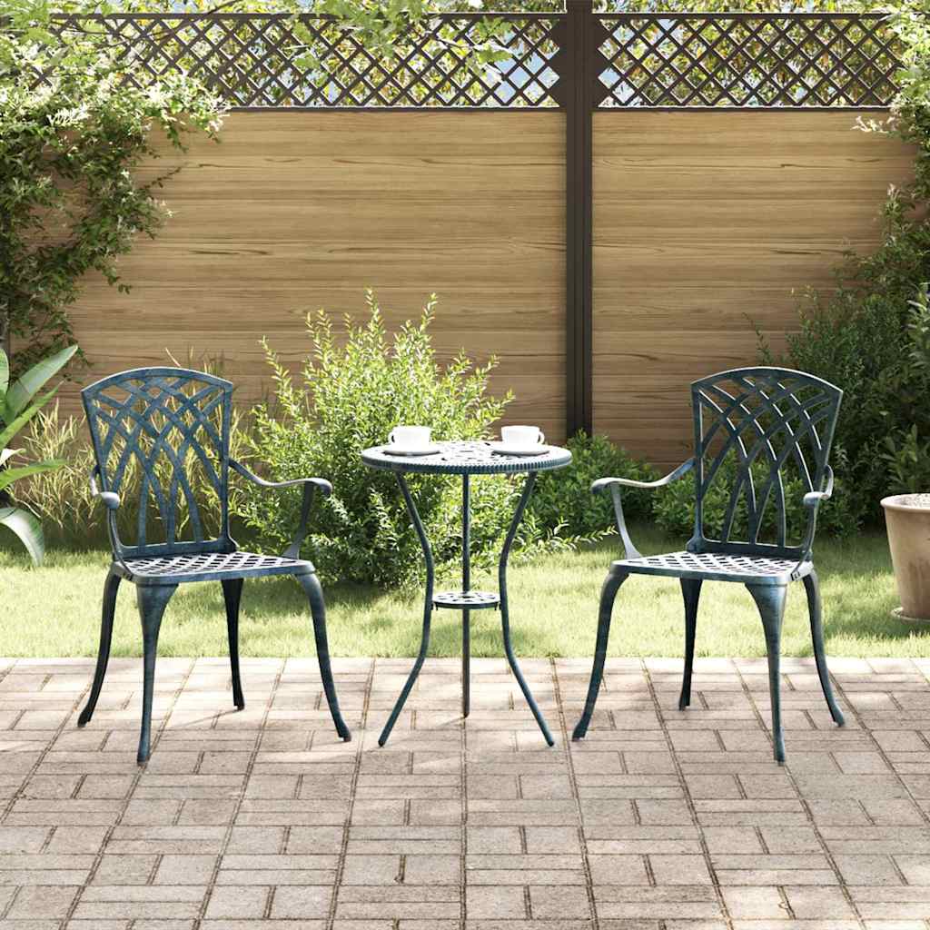 Sedia Da Giardino 2 Pcs 53 X 51 X 88,5Cm Alluminio