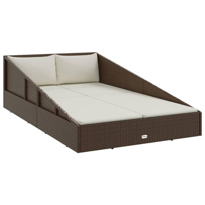 Lettino Prendisole 201X139 Cm In Polyrattan