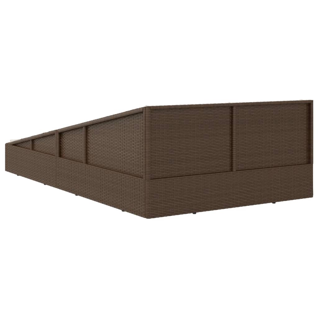 Lettino Prendisole 201X139 Cm In Polyrattan