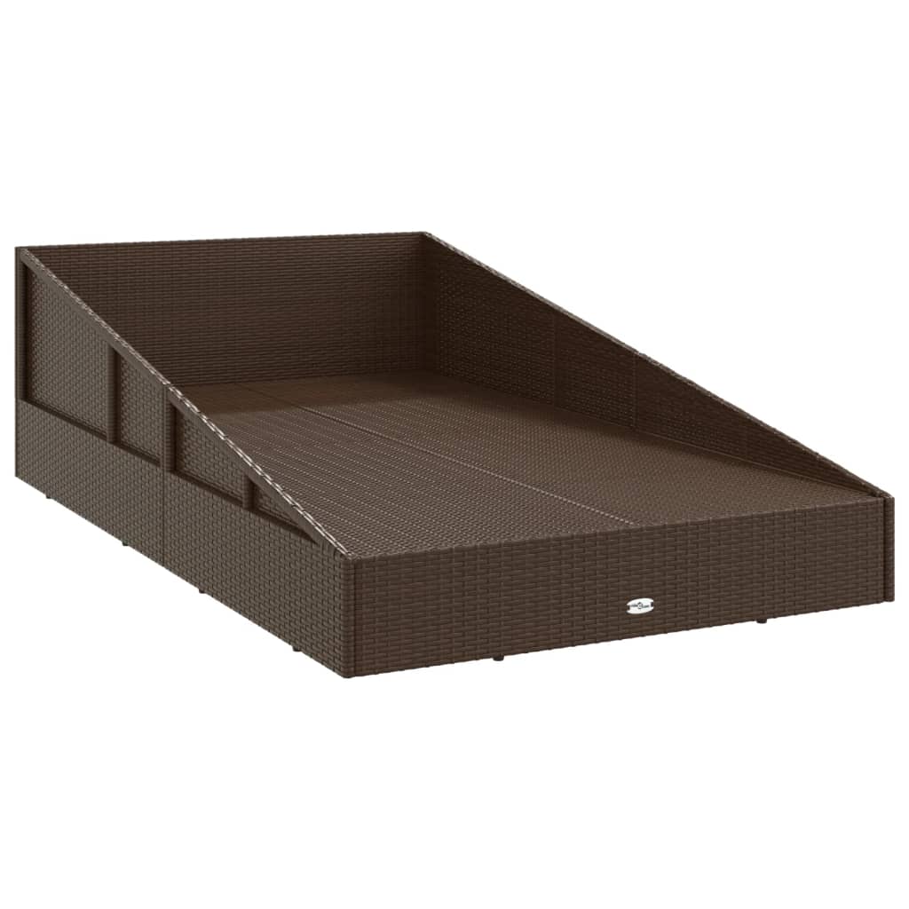 Lettino Prendisole 201X139 Cm In Polyrattan