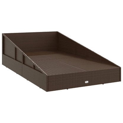 Lettino Prendisole 201X139 Cm In Polyrattan