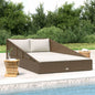 Lettino Prendisole 201X139 Cm In Polyrattan