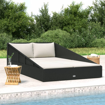 Lettino Prendisole 201X139 Cm In Polyrattan