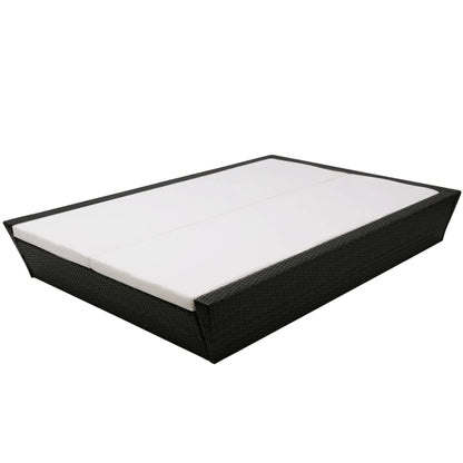 Lettino Prendisole Da Giardino Con Cuscino In Polyrattan