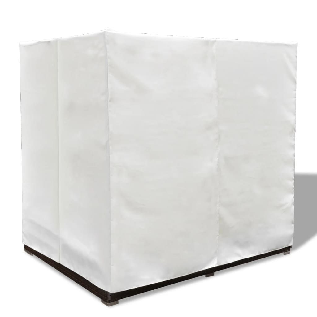 Lettino Prendisole Con Tende In Polyrattan