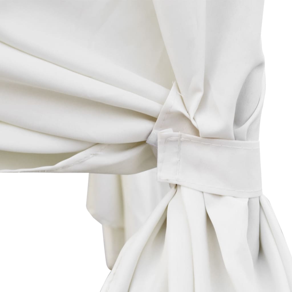 Lettino Prendisole Con Tende In Polyrattan