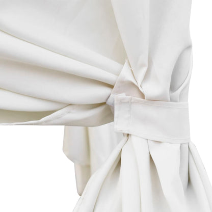 Lettino Prendisole Con Tende In Polyrattan
