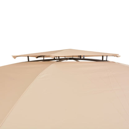Gazebo Padiglione Da Giardino Con Tende Esagonale 360X265 Cm