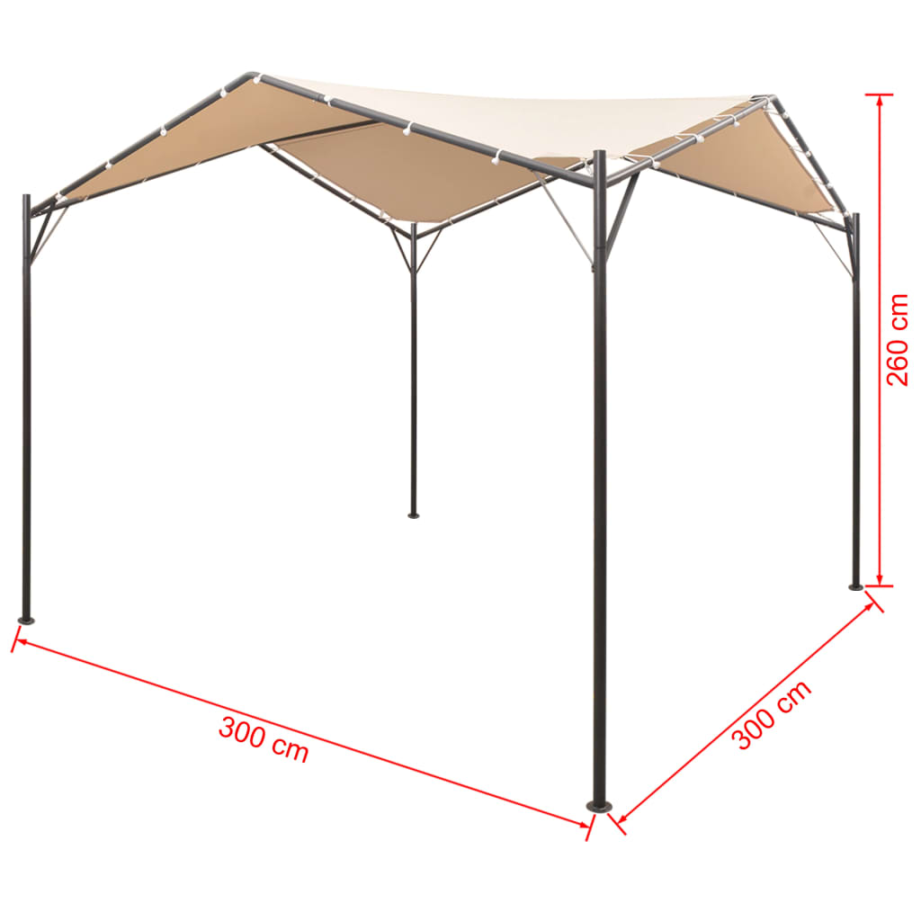 Gazebo Padiglione Tenda Tettoia Acciaio