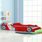 Letto Con Luci Led Per Bambino Auto Da Corsa 90X200 Cm
