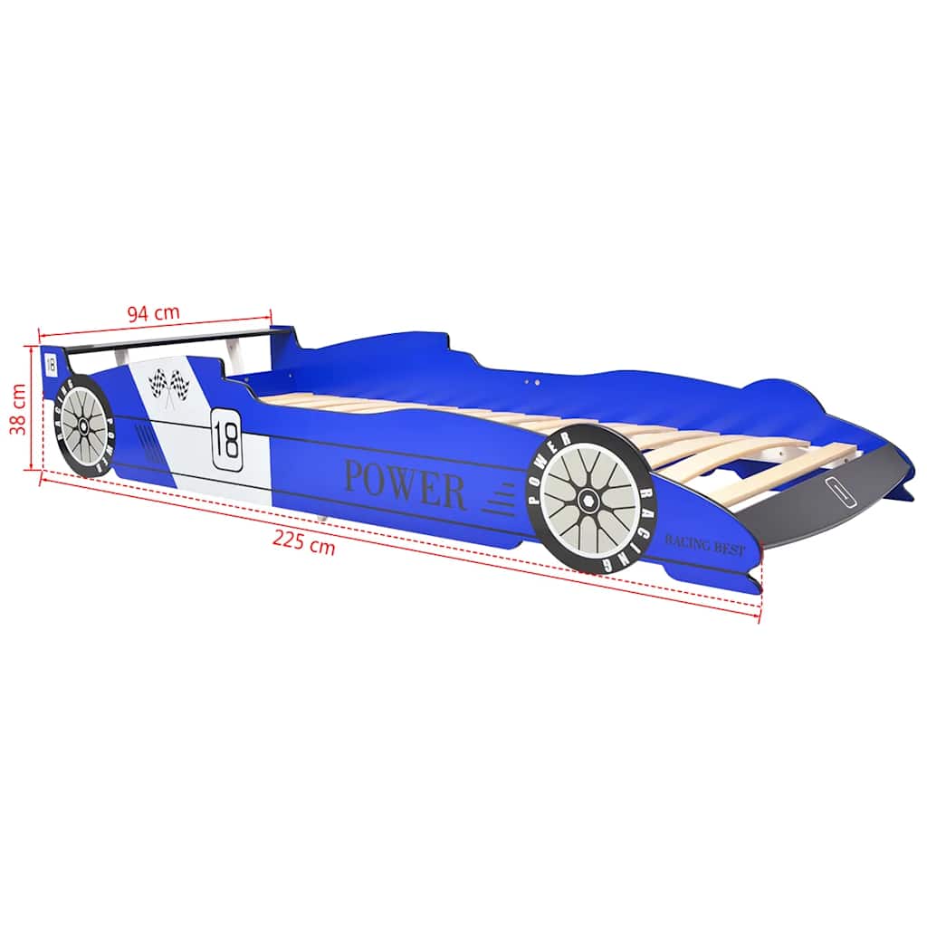 Letto Bambini Auto Da Corsa 90X200 Cm