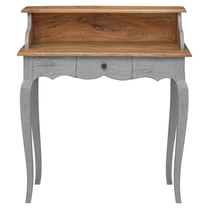 Scrivania In Legno Massello Di Mogano 80X40X92 Cm