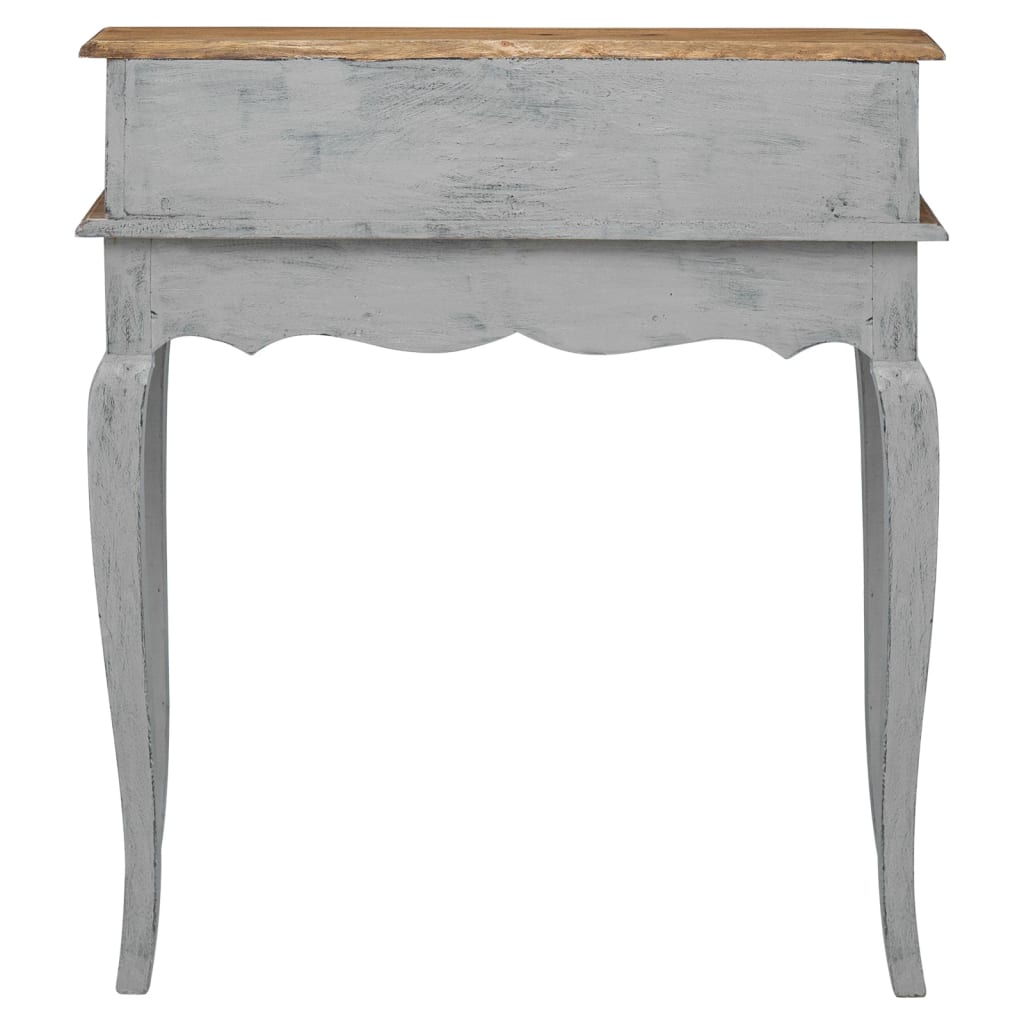 Scrivania In Legno Massello Di Mogano 80X40X92 Cm