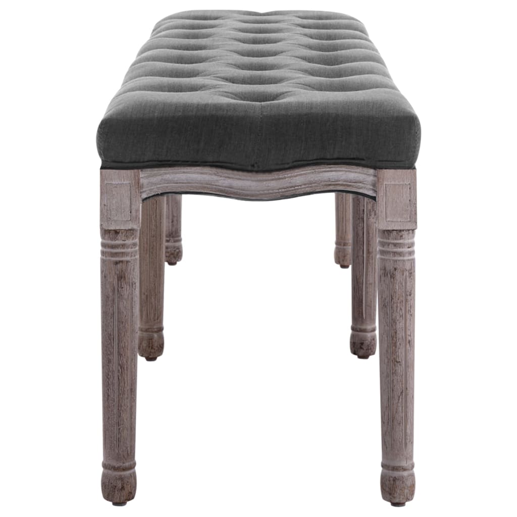 Panca In Lino E Legno Massello 150X40X48 Cm