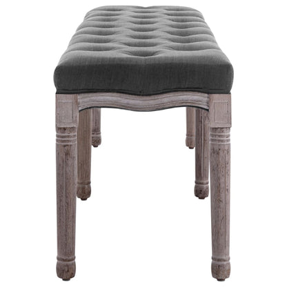 Panca In Lino E Legno Massello 150X40X48 Cm