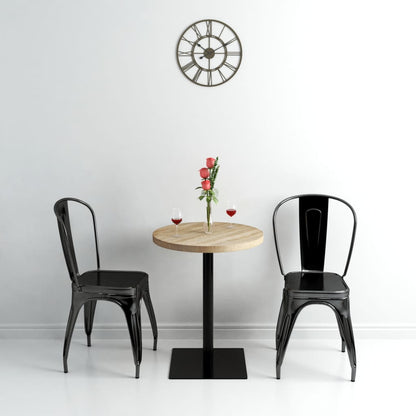 Tavolo Bistrot Mdf E Acciaio Quadrato Color