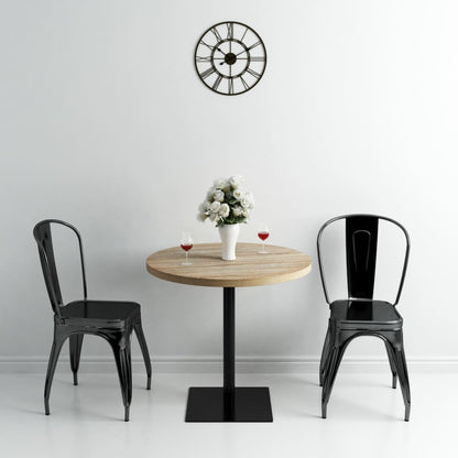 Tavolo Bistrot Mdf E Acciaio Quadrato Color
