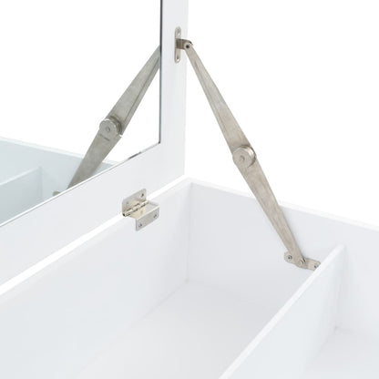 Toletta Con Specchio In Mdf 60X40X75 Cm