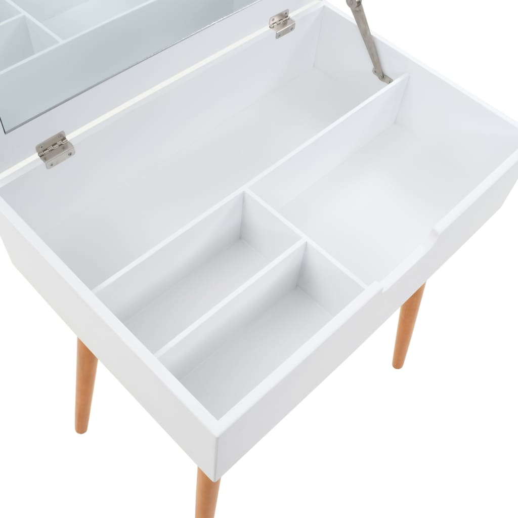 Toletta Con Specchio In Mdf 60X40X75 Cm