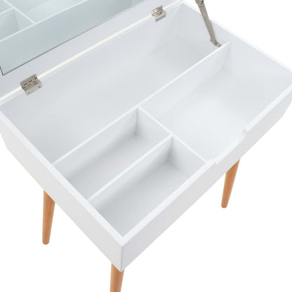 Toletta Con Specchio In Mdf 60X40X75 Cm
