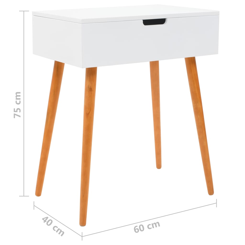 Toletta Con Specchio In Mdf 60X40X75 Cm