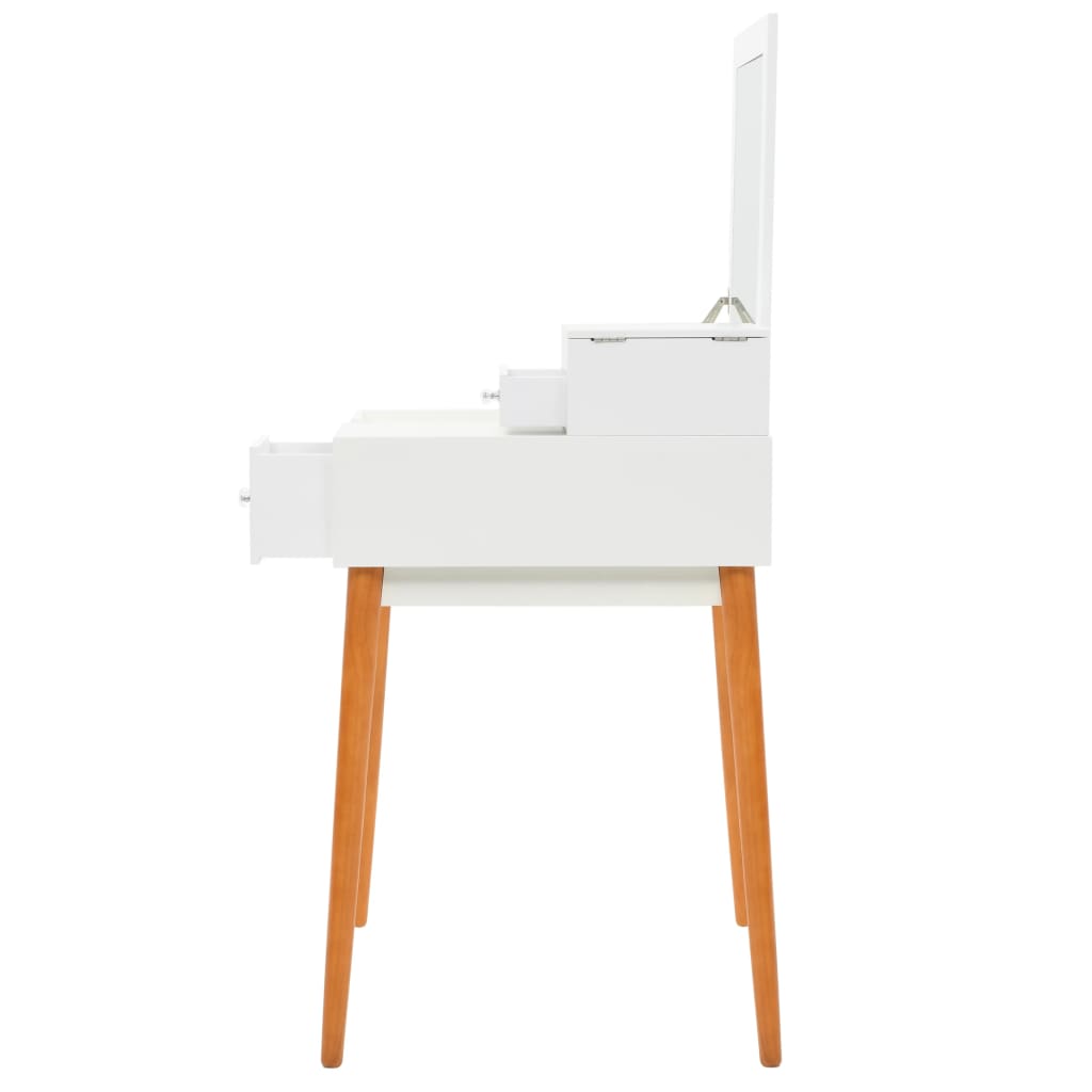 Toletta Con Specchio In Mdf 60X50X86 Cm