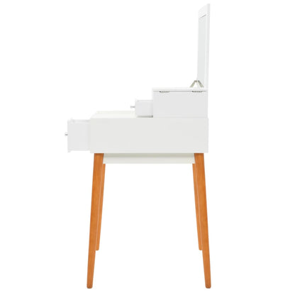 Toletta Con Specchio In Mdf 60X50X86 Cm