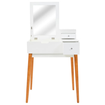 Toletta Con Specchio In Mdf 60X50X86 Cm