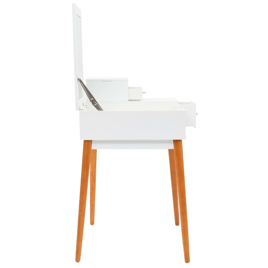 Toletta Con Specchio In Mdf 60X50X86 Cm