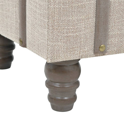 Set Cassapanche 3 Pz In Legno Massello E Acciaio 112X37X45 Cm